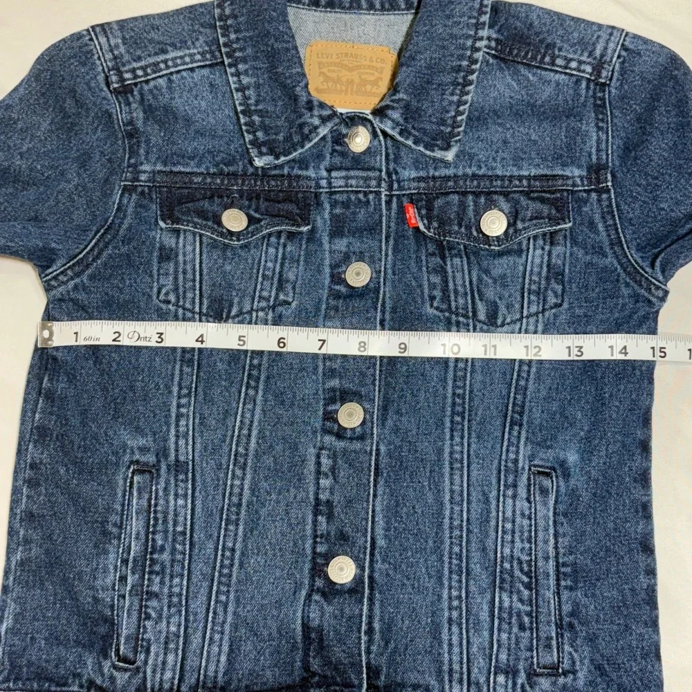 Levis Kids‎ Medium Wash Denim Trucker Jacket Blue Size L 12-13 YRS 617845655137